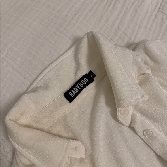 BABYBOO White button down dress - Picture 4 of 4